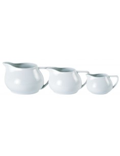 Porcelite Contemporary Style Milk Jug 14cl/5oz - Pack of 6