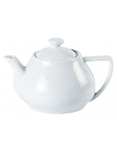 Porcelite Contemporary Style Tea Pot 40cl/14oz - Pack of 6