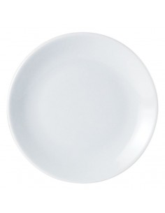 Porcelite Coupe Plate 22cm/8.5" - Pack of 6