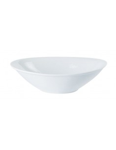 Porcelite Oval Salad Bowl 20x14cm/8"x5.5" 44cl/16oz - Pack of 6