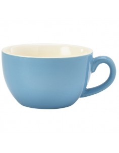 Royal Genware Bowl Shaped Cup 17.5cl/6oz Blue - Pack of 6