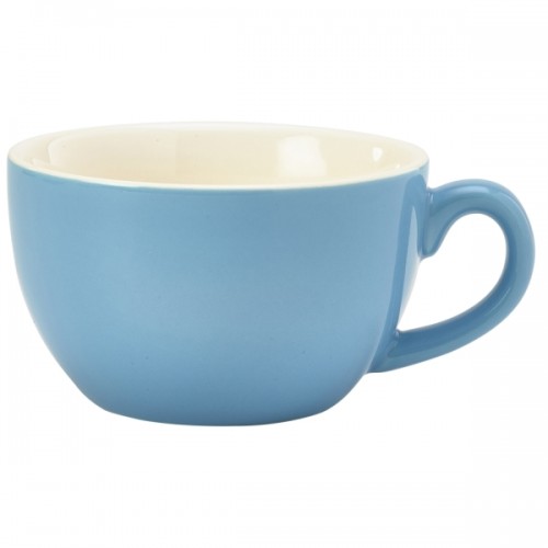 Royal Genware Bowl Shaped Cup 17.5cl/6oz Blue - Pack of 6