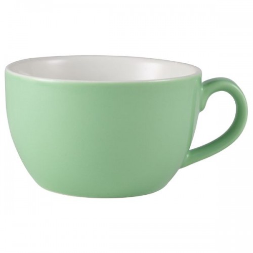 Royal Genware Bowl Shaped Cup 25cl Green - Pack of 6