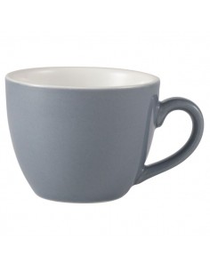 Royal Genware Bowl Shaped Cup 9cl Grey - Pack of 6