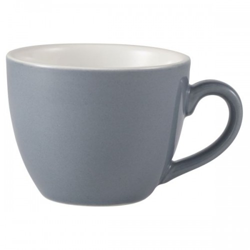 Royal Genware Bowl Shaped Cup 9cl Grey - Pack of 6