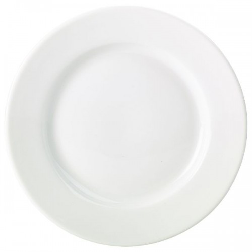 Royal Genware Classic Winged Plate 26cm White - Quantity 6