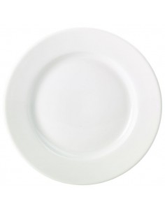 Royal Genware Classic Winged Plate 28cm White - Quantity 6