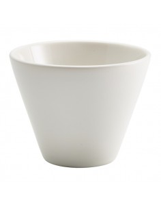 Royal Genware Conical Bowl 10.5cm Dia Matt White - Pack of 6