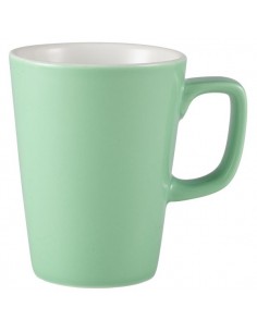 Royal Genware Latte Mug 34cl Green - Pack of 6