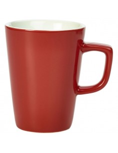 Royal Genware Latte Mug 34cl Red - Quantity 6