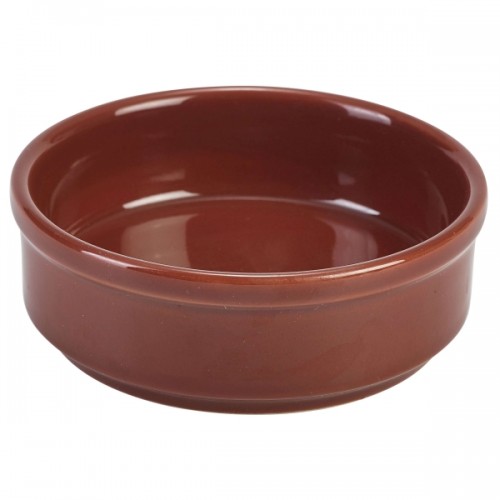 Royal Genware Round Dish 10cm Terracotta - Pack of 6