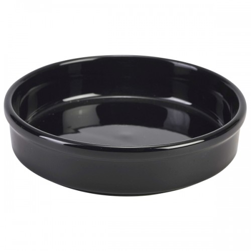 Royal Genware Round Dish 14.5cm Black - Pack of 6