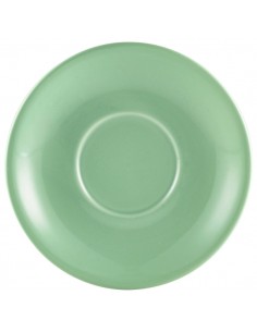 Royal Genware Saucer 13.5cm Green - Pack of 6