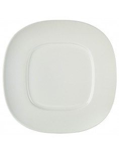 Royal Genware Wide Rim Rounded Square Plate 28cm - Pack of 4