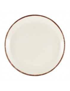 Terra Stoneware Sereno Brown Coupe Plate 19cm - Pack of 6