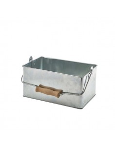 Galvanised Steel Rectangular Table Caddy 24.5x15.5x12.5cm