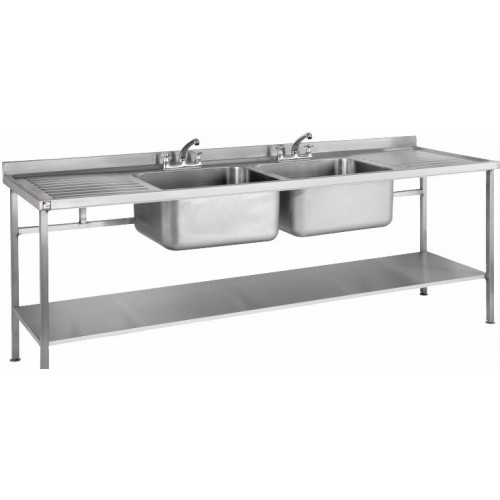 Parry SINK2470DBDD 2400mm Double Bowl Sink With Double Drainer