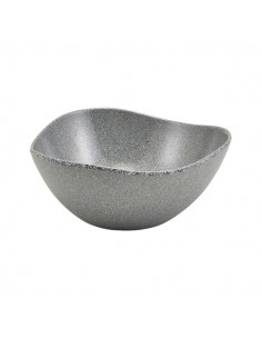 Grey Granite Melamine Triangular Buffet Bowl 25cm