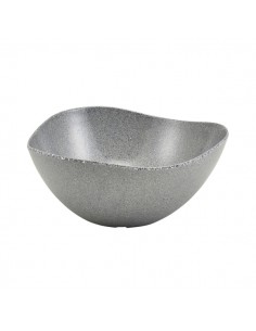 Grey Granite Melamine Triangular Buffet Bowl 28cm