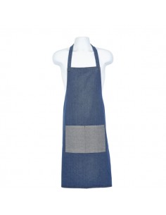 Double Denim Bib Apron 70 x 90cm