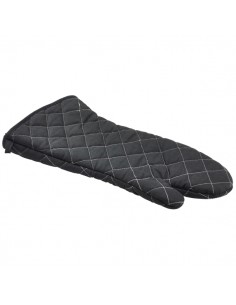 Flameguard Oven Mitt Black 17" CE Marked (Pair)