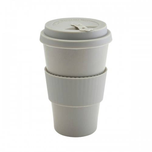 Grey Reusable Bamboo Fibre Coffee Cup 45cl/15.75oz