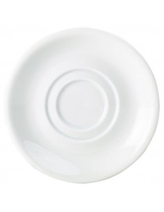 Royal Genware Double Well Saucer 15cm (132116) - Pack of 6