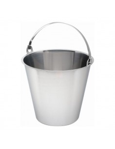 Swedish S/St. Bucket 10 Litre Graduated