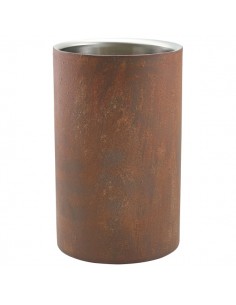 Rust Effect Wine Cooler 12cm Dia x 20cm High