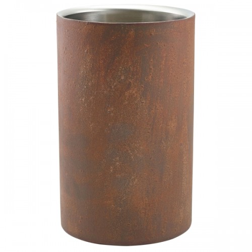 Rust Effect Wine Cooler 12cm Dia x 20cm High