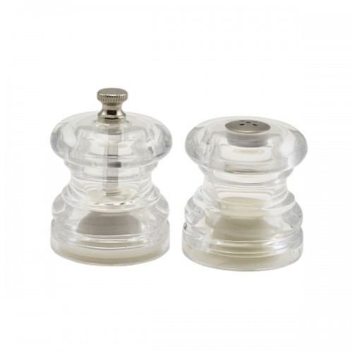 Miniature Acrylic Pepper Mill & Salt Shaker Set