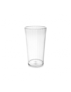 Polycarbonate Tumbler Fluted 10oz Clear